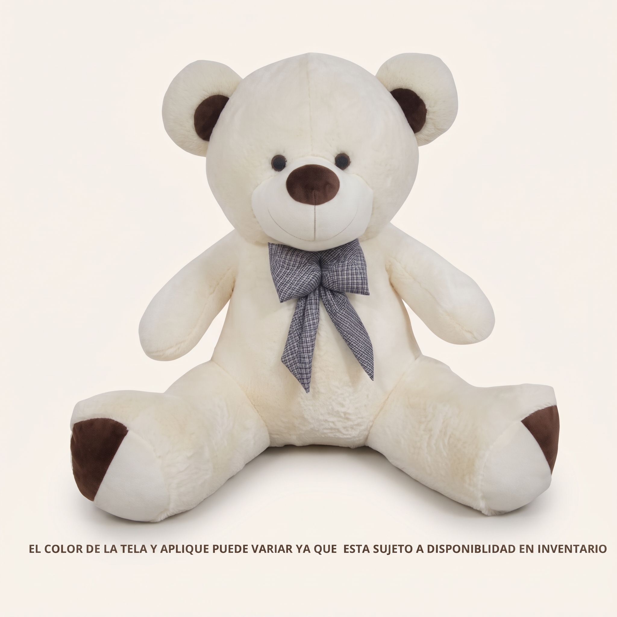 Oso Elegante con Corbata Blanco 80cm
