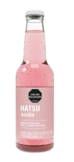 Soda Hatsu Frambuesa y Rosas 300ml